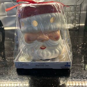 Tea-light Santa Warmer Set